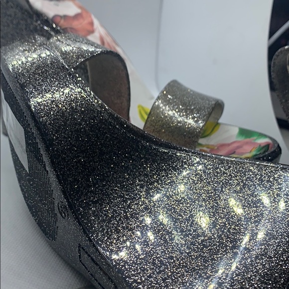 Beautiful sparkle wedge heels NEW - Picture 6 of 6